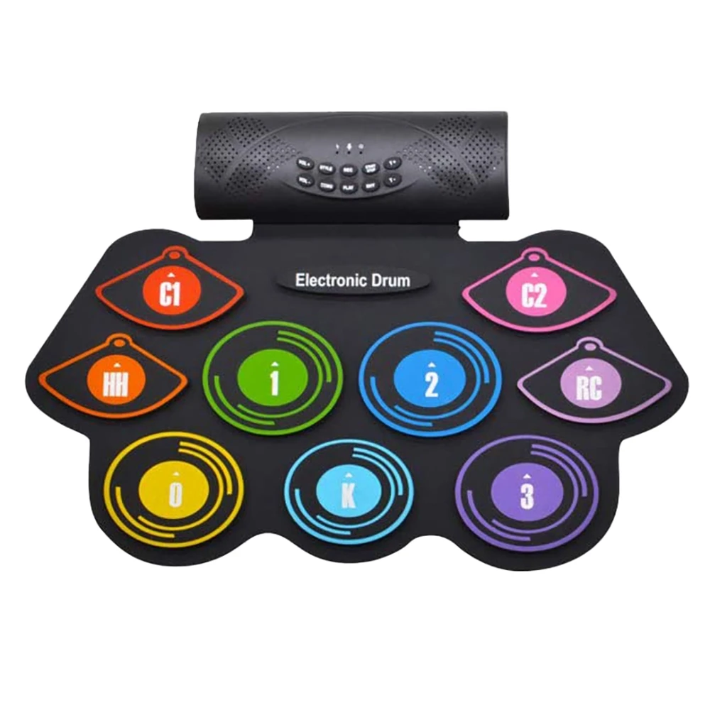 

Набор электронных барабанов, набор электронных барабанов с 9 насадками, набор тренировочных барабанов для детей и взрослых, барабаны для начинающих, отличные