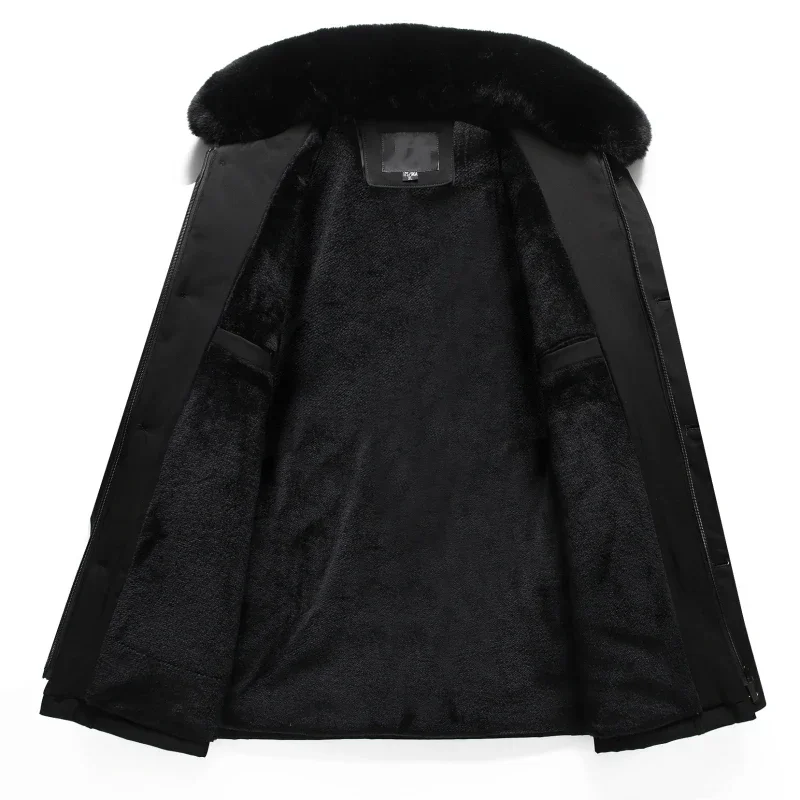 Big Size 5XL Winter Keep Warm Loose Cotton Coat Thickened Parka Casual Corduroy Outwear Long Men's Jacket Brand Clothing