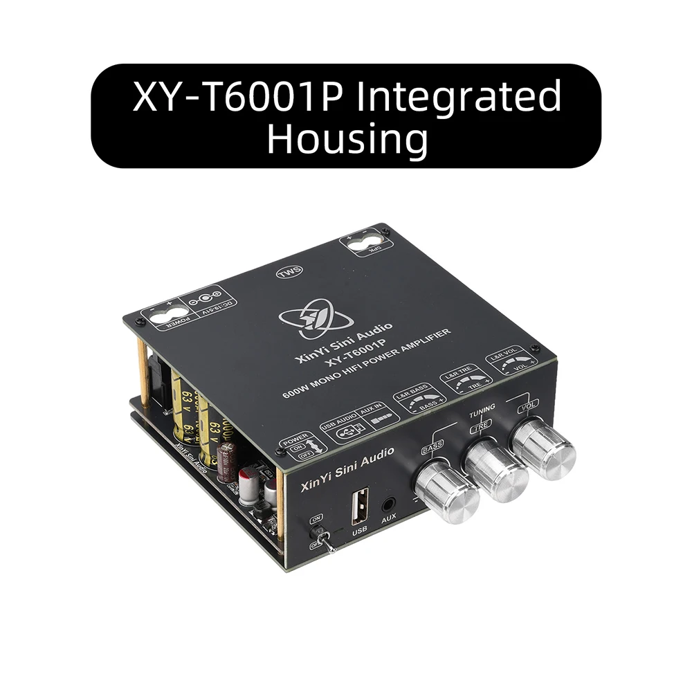 DC 19-51V XY-T6001P Mono 600W BT Verstärkerplatine Modul mit Hoch- und Tieftonregelung TWS True Wireless Pairing Box TPA3255 mit APP-Unterstützung – Detail 27