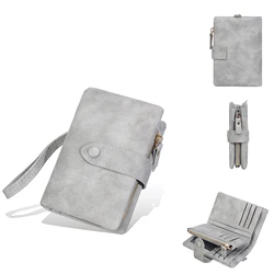 Minimalist Women's Large Capacity Zipper Wallet (GRAY)