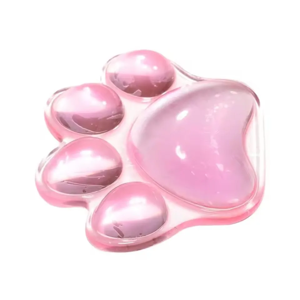 Ergonomic Silicone Mouse Wrist Rest Support Pad Cat Paw Hand Cushion Soft for Office Computer Laptop Gaming Pain Relief