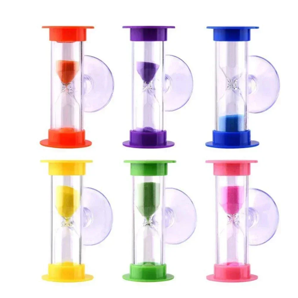 2 Minute Hourglasses Timer With Suction Cup Shower Tooth Brushing Sandglass Timer Child Time Toy Home Decor Xmas Gifts sand timer liquid hourglass timer