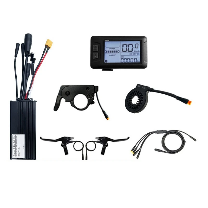 

1Set 36/48V Bicycle Lithium Battery Modification Accessories Small Kit EN05 LCD Meter 30A Three-Mode Fully Waterproof