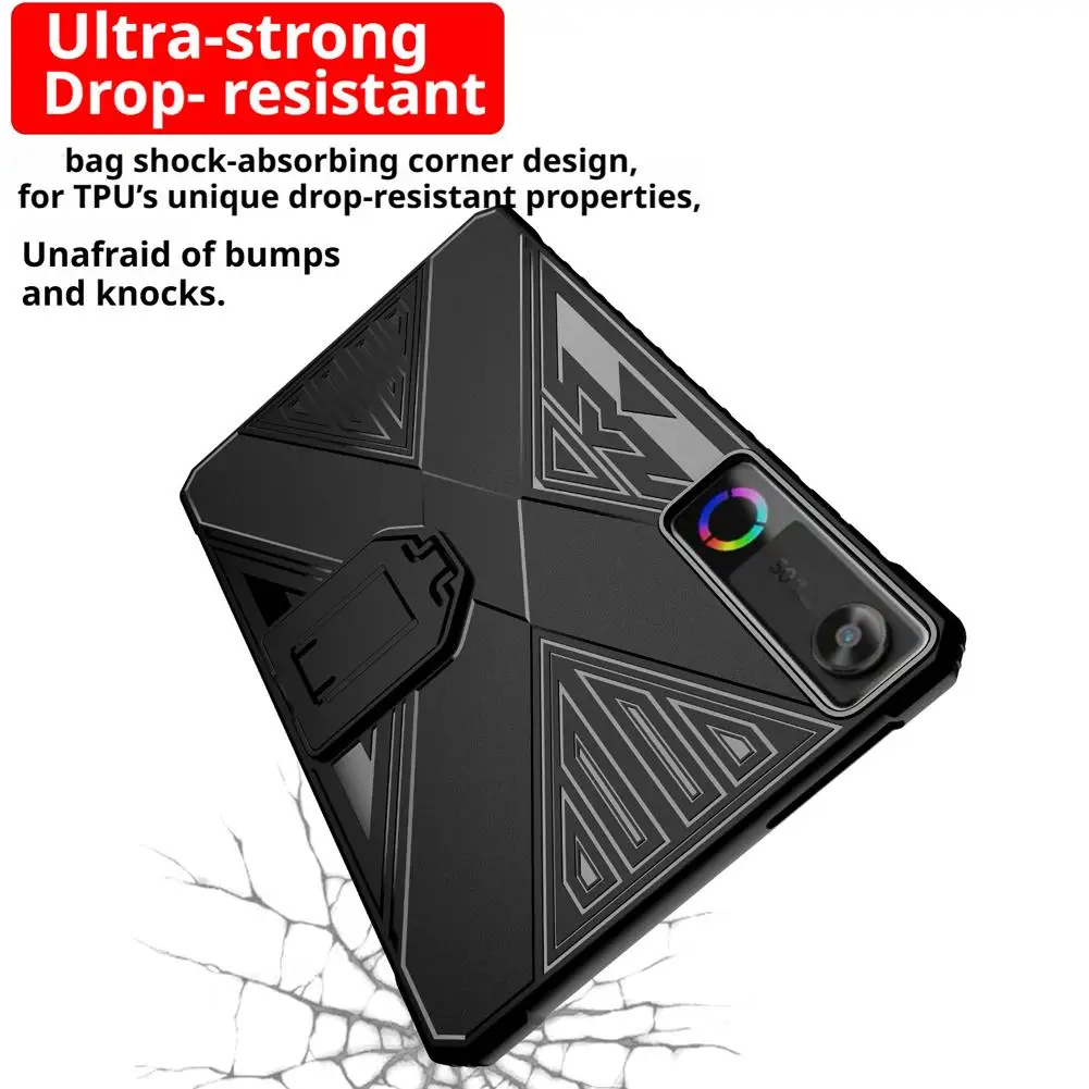 Enhanced Tablet Protective Case - Drop-Resistant, Anti-Scratch, Folding Stand Cover