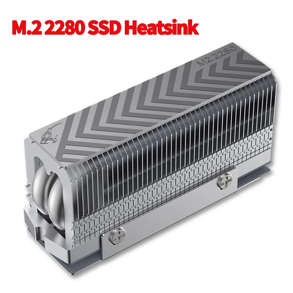 M.2 SSD Kühlkörper - 2 Heatpipes Kupfer Für 2280 Festplatten