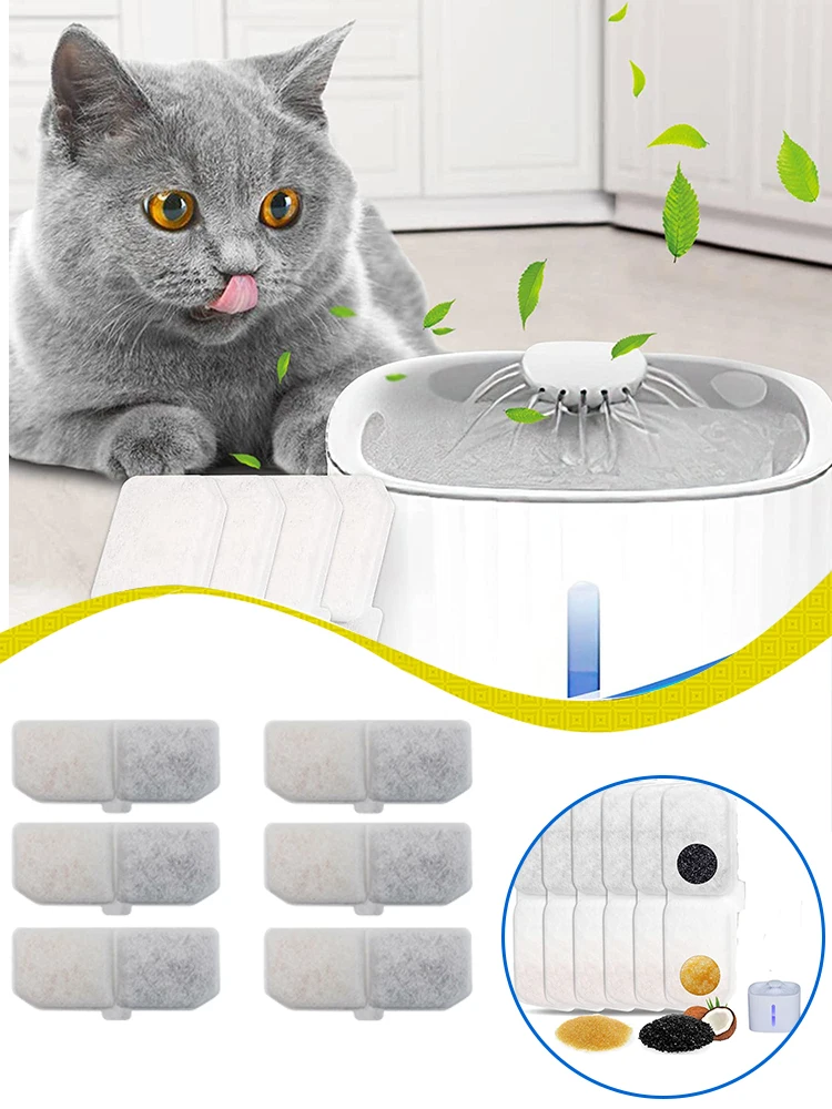 Title 1, 1 PC Pets Cat Water Fountain Filters Water Foun...