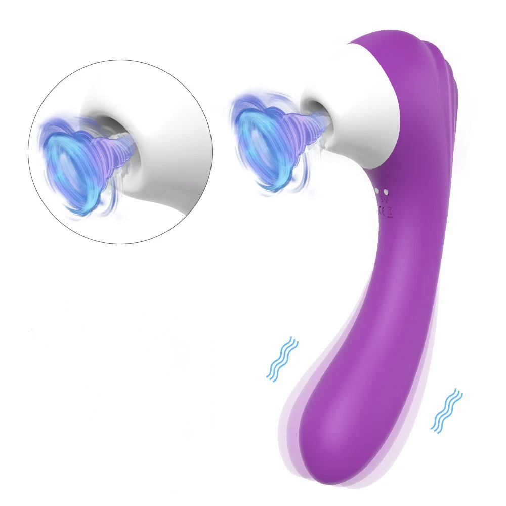 Dildo Vibrator For Woman Clitoral Stimulator Silicone Oral Blowjob Sex Toys Nipple Sucking Vibrator Sex Toys For Women image