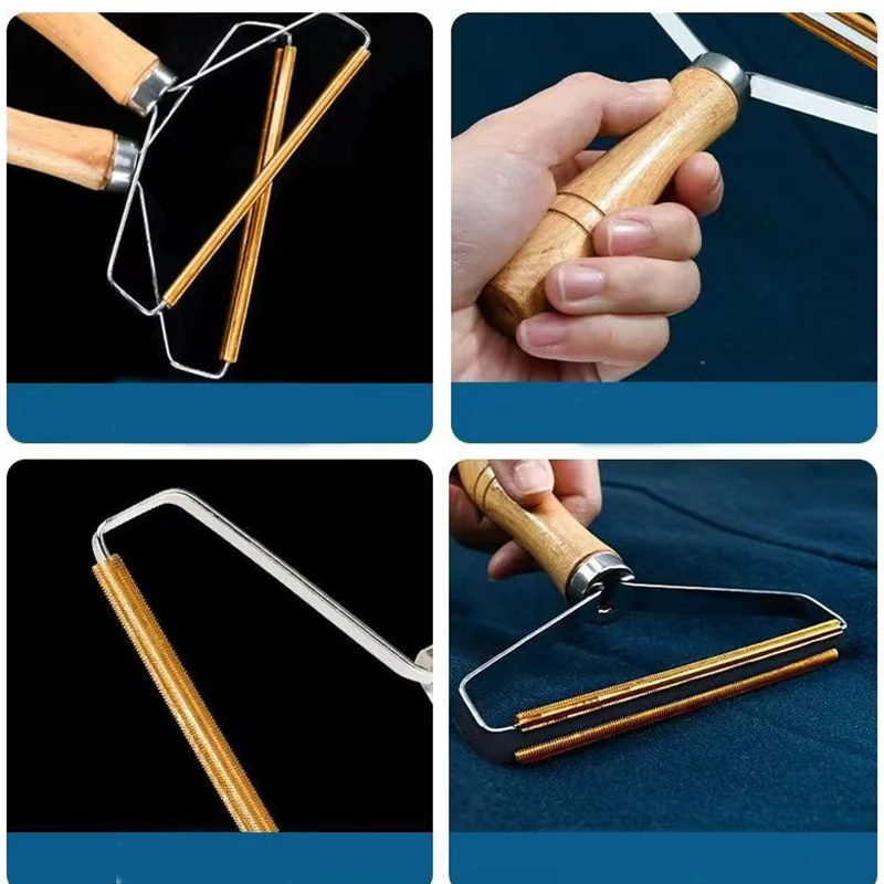 Portable Lint Remover Pet Hair Remover Brush Manual Pet Hair Removal Tool Shaver Removal Scraper Cleaning Tool