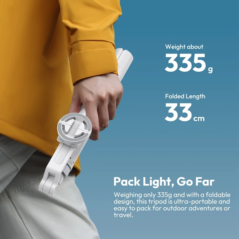 Ulanzi TT88 Overhead Selfie Stick 1.44M with MagSafe Clamp Photograph Tripod 360° Panoramic Shooting for Phone Livestream Vlog