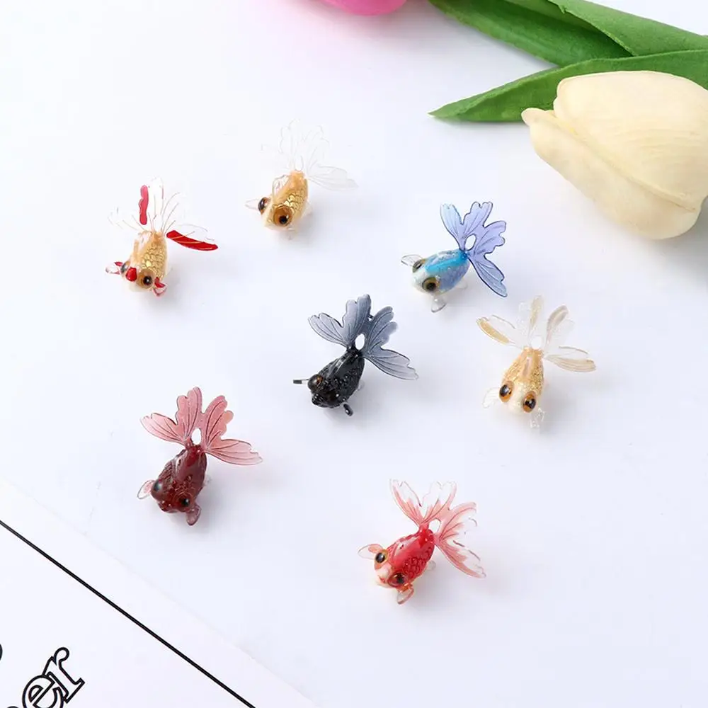 Mini Goldfish Miniature DIY Simulation Animal Model Craft Figurine Fairy Garden Ornament For Home Handmade Materials Decoration