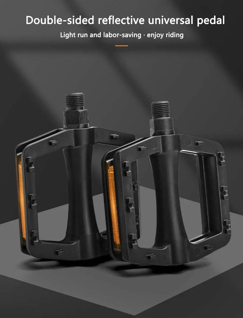 Description Picture 2 of itemENLEE Bicycle Pedals Mtb plastic Footrest Flat Mountain Bike Paddle Grip Pedalen Bearings Footboards Cycling Foot Hold