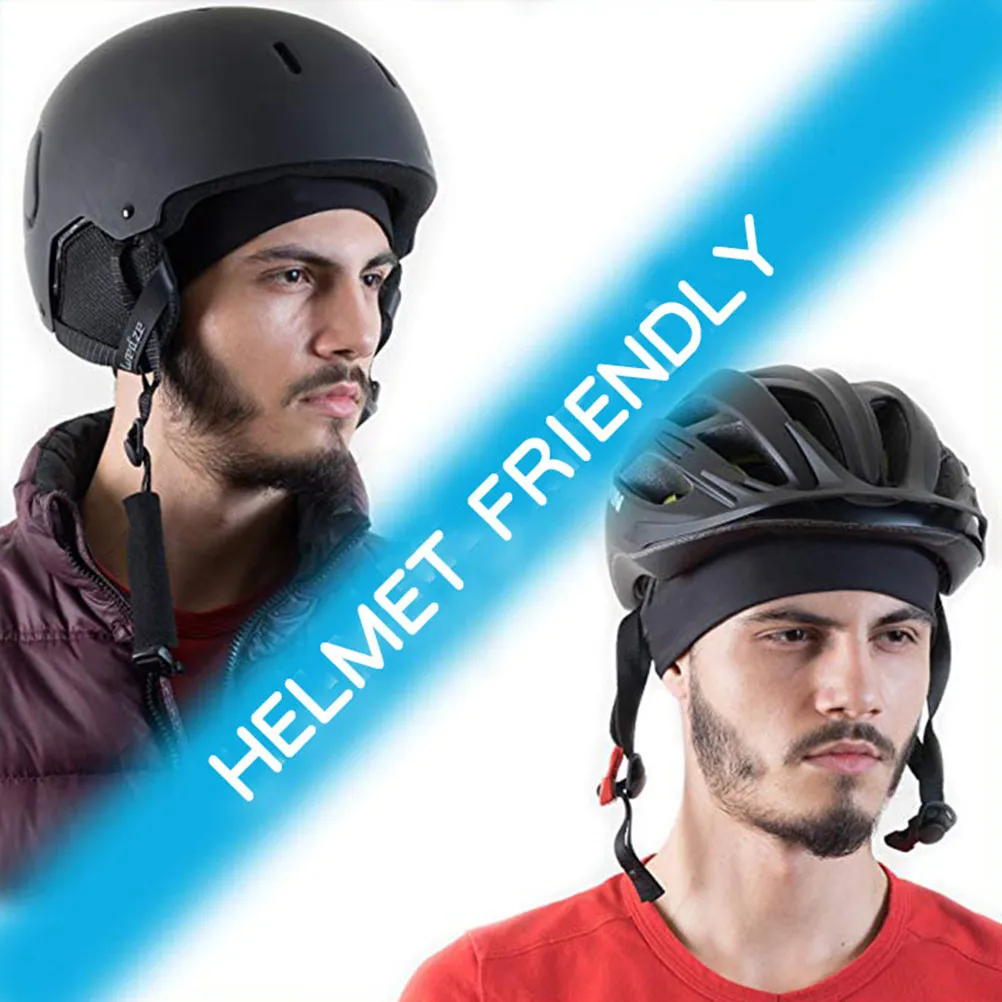 요가, 러닝, 메이크업용 조절 가능한 폴리에스터 천 헤어밴드 2개, 흡수성 땀 ..