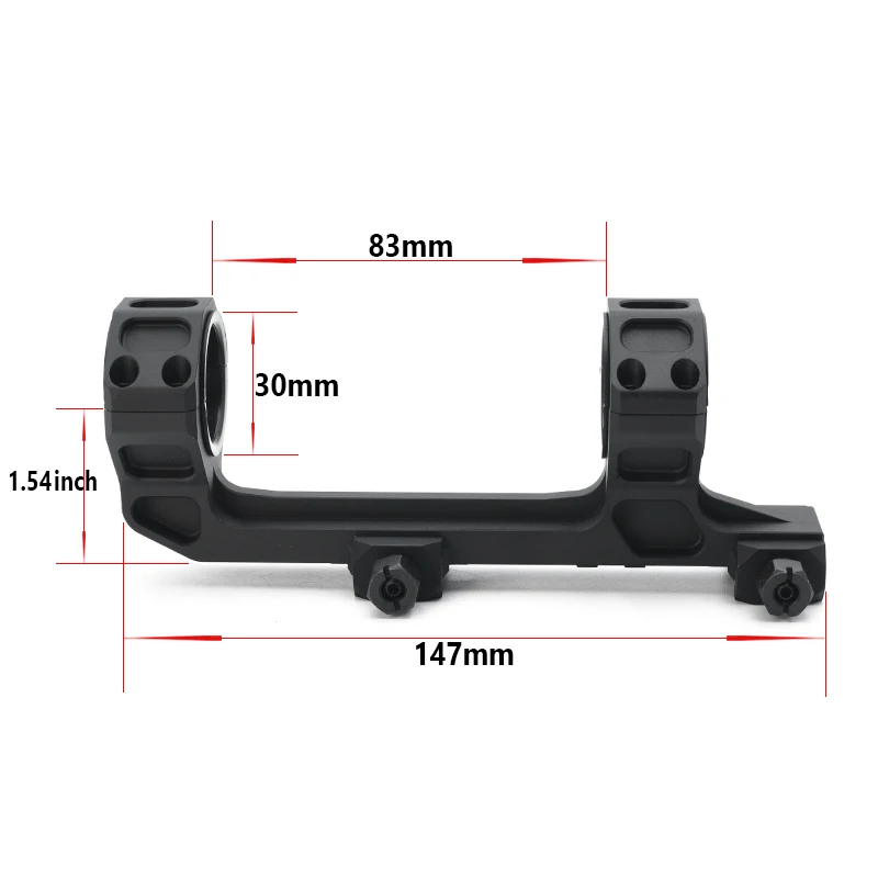 30MM Tube 1.54Inch Height 0MOA GE Scope AR-15/M4 Picatinny Mount Adapter Double Rings Bubble Level With Original Mark On Sale