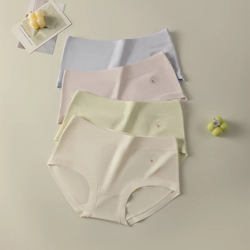Dreieckiges Höschen-Set, hohe Taille, Höschen, Damen-Baumwoll-Slip, sexy Dessous, Unterwäsche, Unterhose, nahtlose Basic-Dessous – Detail 11