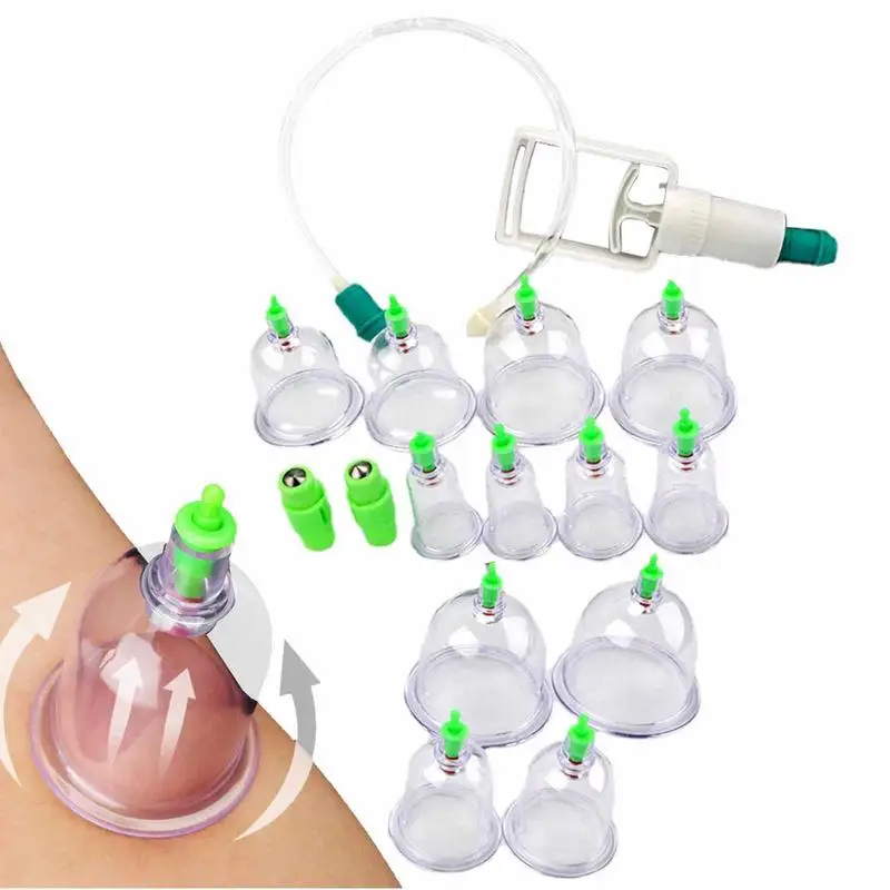 

Silicone Massage Jars Suction Cup Slimming Dampness Expelling Body Release Hurt Vacuum Cans Banks Set For Body Care Product