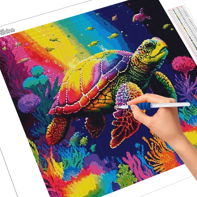 HZAOPZE Righello 5D per Pittura con Diamanti a 50 Griglie, Righello da Disegno con Diamanti Fai da Te in Acciaio Inox per Punto Croce Rotondo Completo e parziale, con 2 raschiatori(31 cm