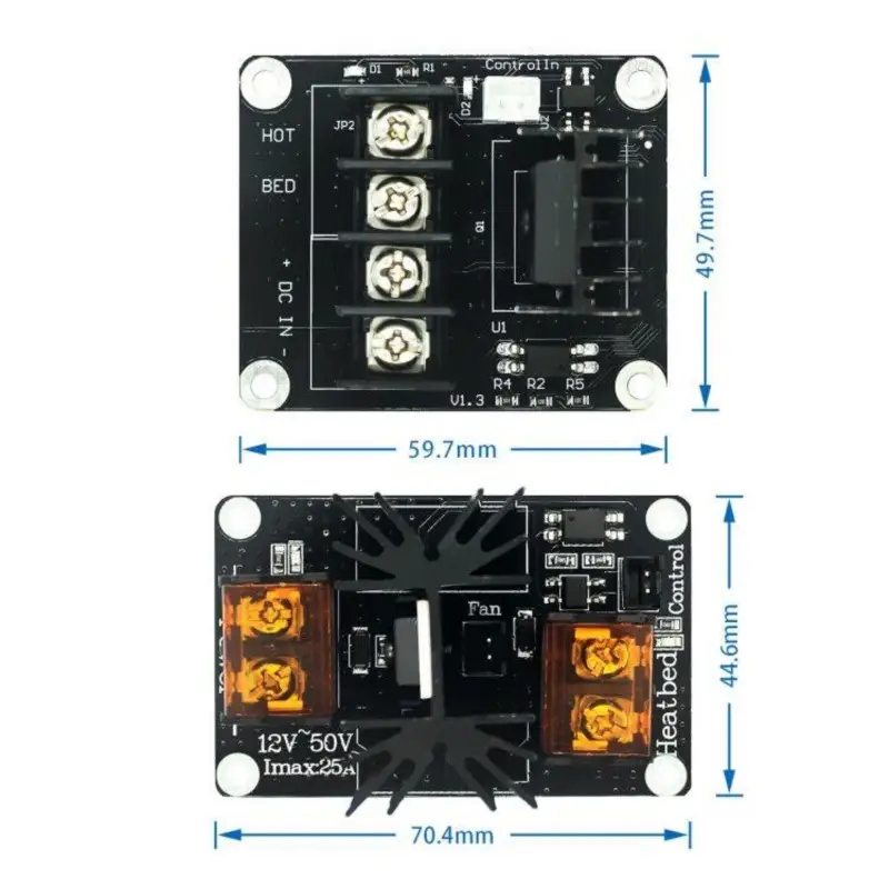 3D Printer Heated Bed Power Module/Hotbed MOSFET Expansion Module Inc 2pin Lead With Cable for Anet A8 A6 A2 Ramps 1.4 image 4