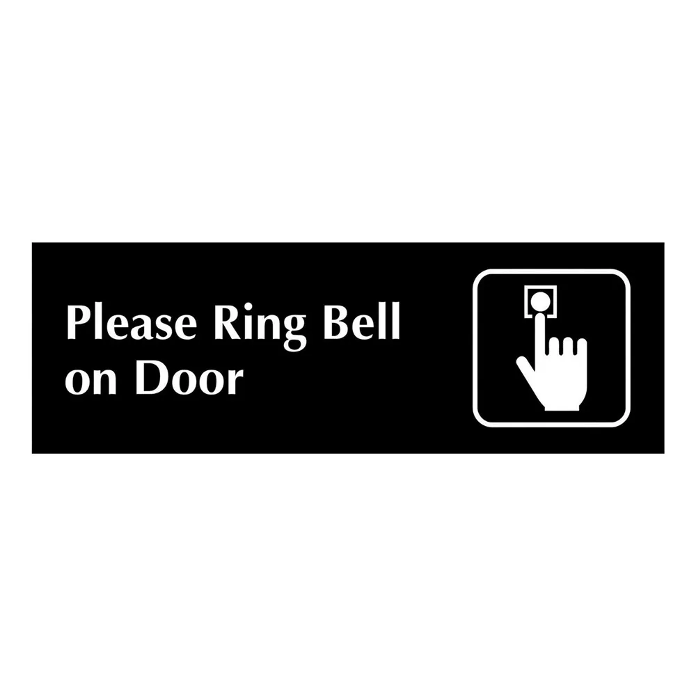 10cm X10cm Self Adhesive Home Ring Doorbell Sticker Sign Video Security  Camera Yard Sign Sticker Outdoor Entrance Wall Door Sign - Plaques & Signs  - AliExpress