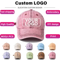 SLECKTON Kid Custom Logo Child Cowboy Baseball Cap Embroidery DIY Design Summer Breathable Hat Children Cap Unisex Wholesale 1