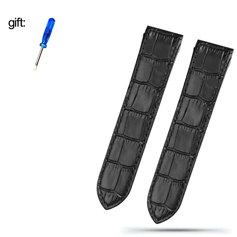 Premium Leather Watch Strap with Folding Buckle - Available in 20mm and 23mm