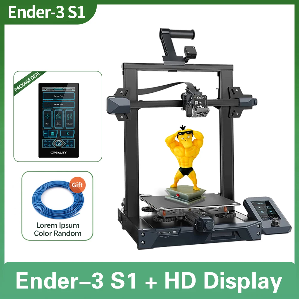 2022 Creality Ender 3 S1 3D Printer High Precision Dual Z-axis Upgraded Sprite Dual Gear Direct Extruder CR Touch Auto Bed Level 3d printing business 3D Printers