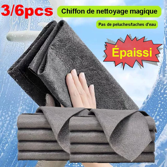 Chiffons d'Essuyage Magiques pour Verre, Épaissir les Fenêtres