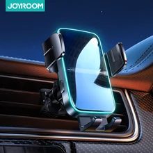 Joyroom Dual Coil Car Phone Holder 15W Automatic Fast Wireless Charger Phone Holder Car Mount For iPhone Foldable Galaxy