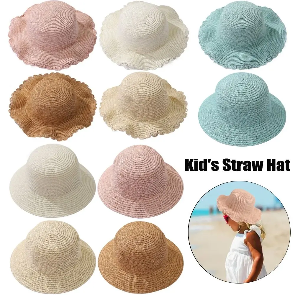 

Straw Straw Hat New UV Protection Portable Sun Hat Fisherman's Cap Children