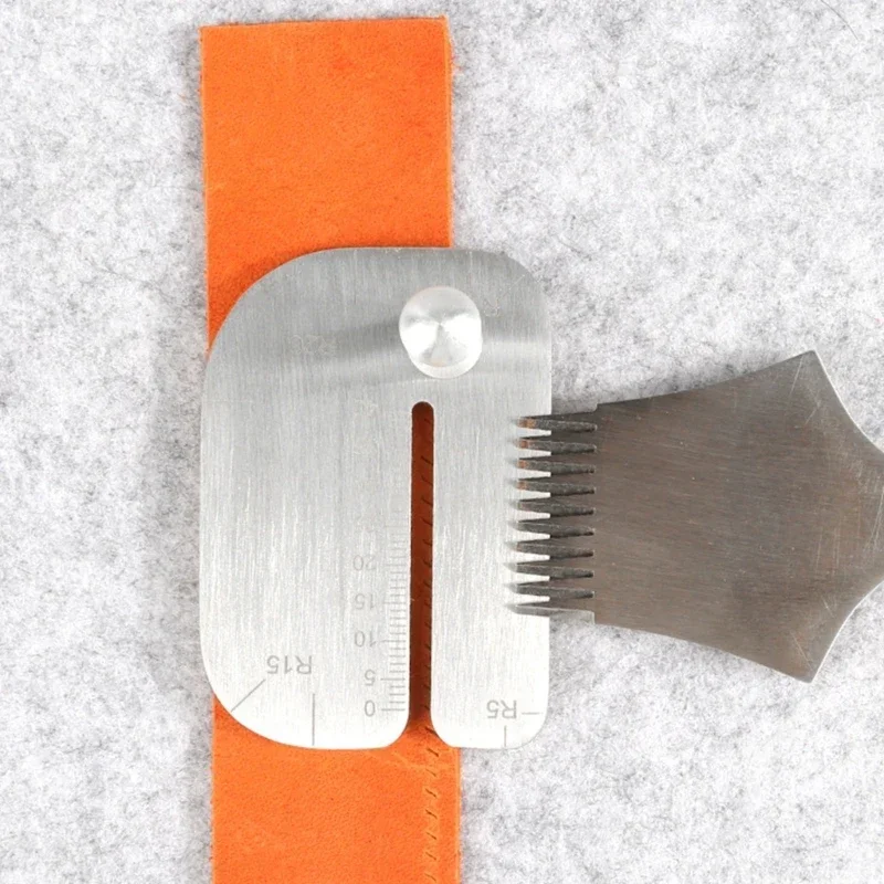 DIY Leather Pulling Board Practical Cutting Ruler Tool Stainless Steel Manual Leather Cut Auxiliary Accessories Auxiliary Tools