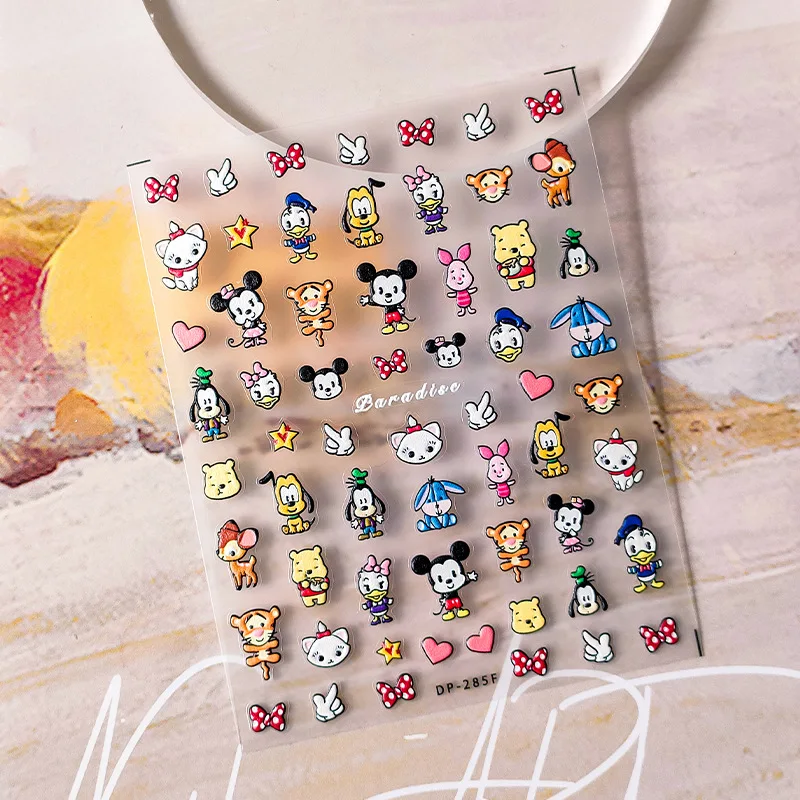 Stickers Ongles 3D Disney – Personnages Mignons Chibi Nail Art