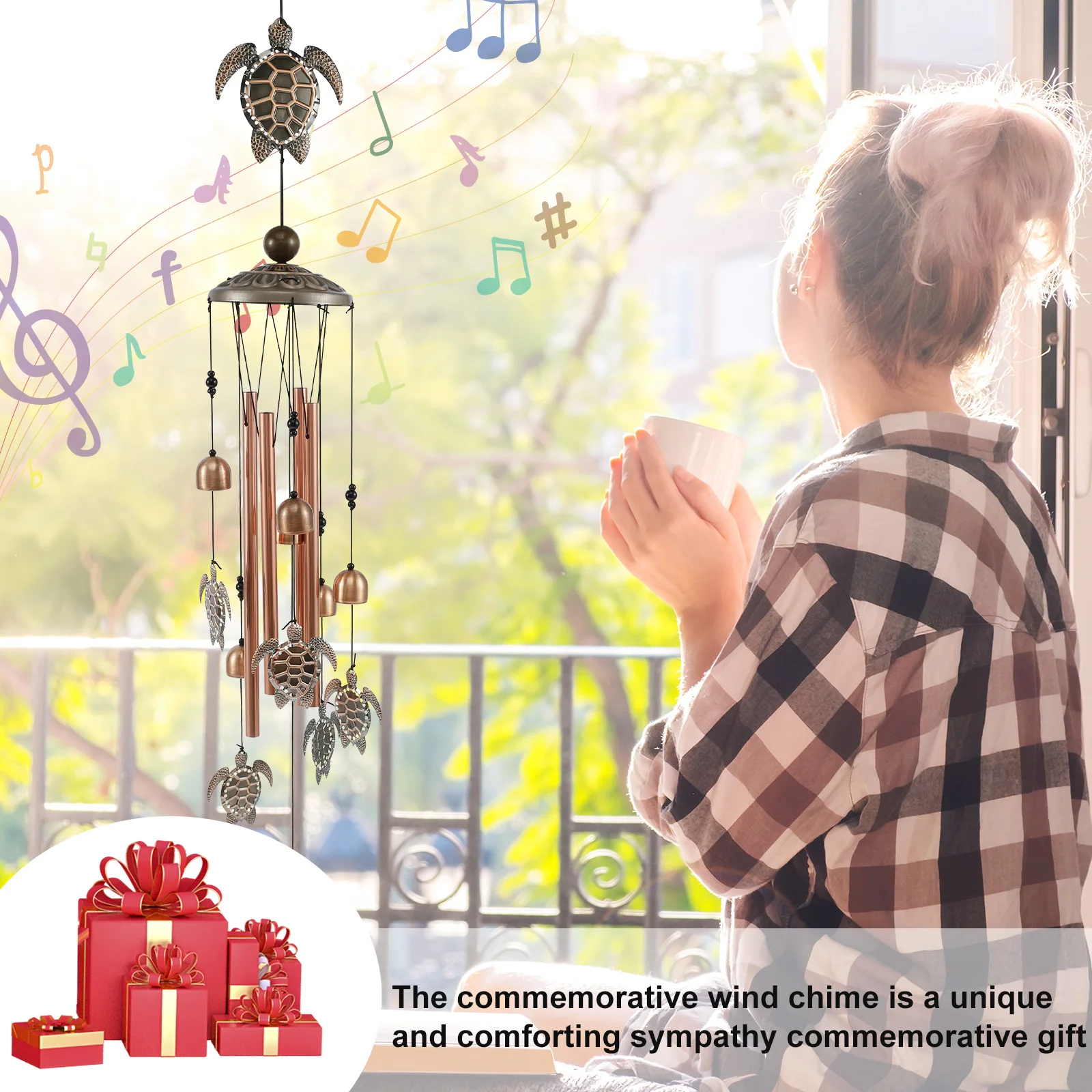 Wind Chimes Wind Bell Hanging Pendants Garden Decorations Outdoor Oriental Lucky Pendants