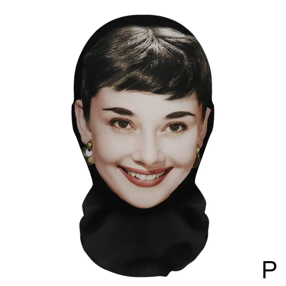 3D Seamless Celebrity Face Balaclava Headgear for PRanks and Performances