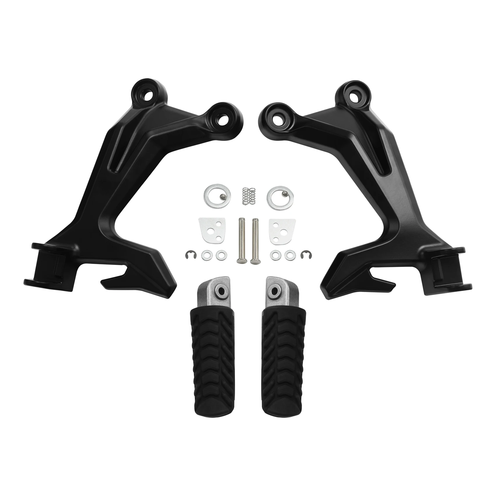 Rear Passenger Footrests Footpegs Brackets For Kawasaki Z650 Ninja 650 2017-2023 Motorcycle