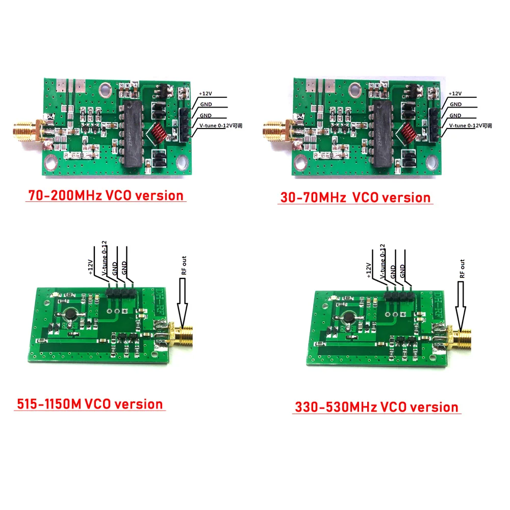 DYKB 30-1150MHz VCO Voltage controlled oscillator RF Signal Source Generator FOR Ham Radio Amplifier measurement, antenna 4