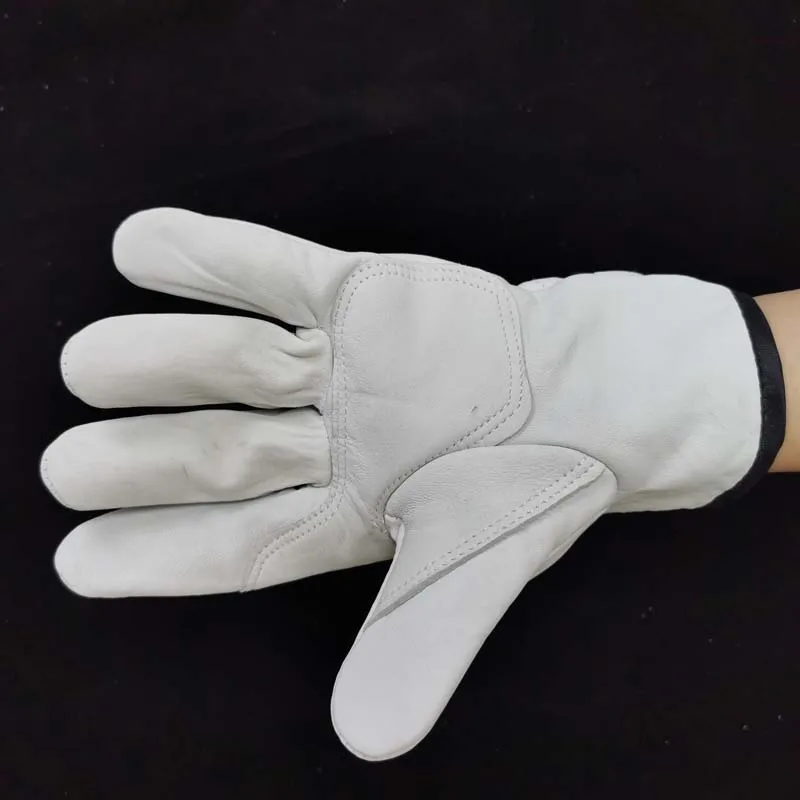 New Korean Version Driver Gloves Outdoor Soft Sheepskin Leather Durable Wear-resistant Welding Labor Insurance Gloves