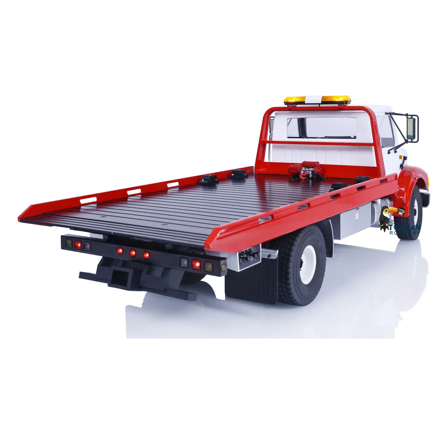 CROSSRC 1/10 WT4 RC Wrecker Truck Road Rescue Vehicle Painted Assembled Model RTR Light Sound Car Outdoor Toys THZH1532 4