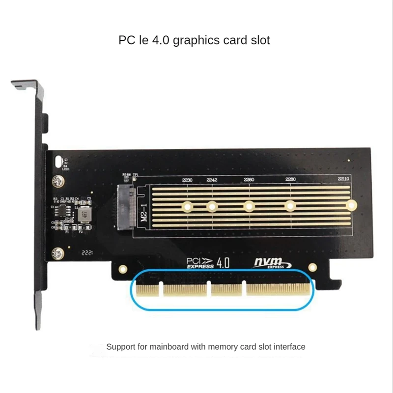 

Плата расширения PCIE4.0-M2 NVME M.2 для жесткого диска, поддержка 2230 2242 2260 2280 22110