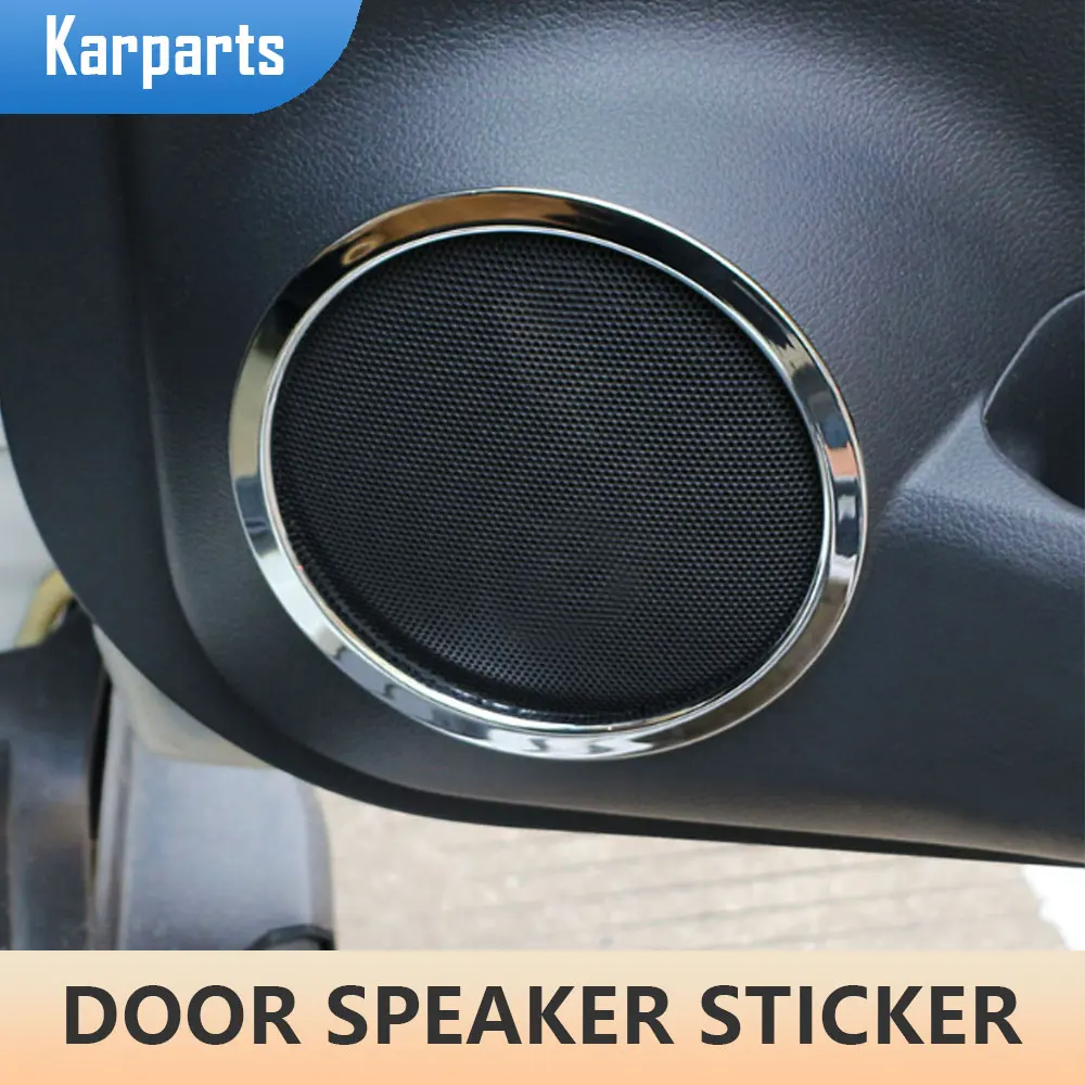 

4Pcs ABS Car Door Speaker Stickers Audio Speaker Decoration Circle Trim for Nissan X-Trail T32 2014 - 2020 Interior Accessories