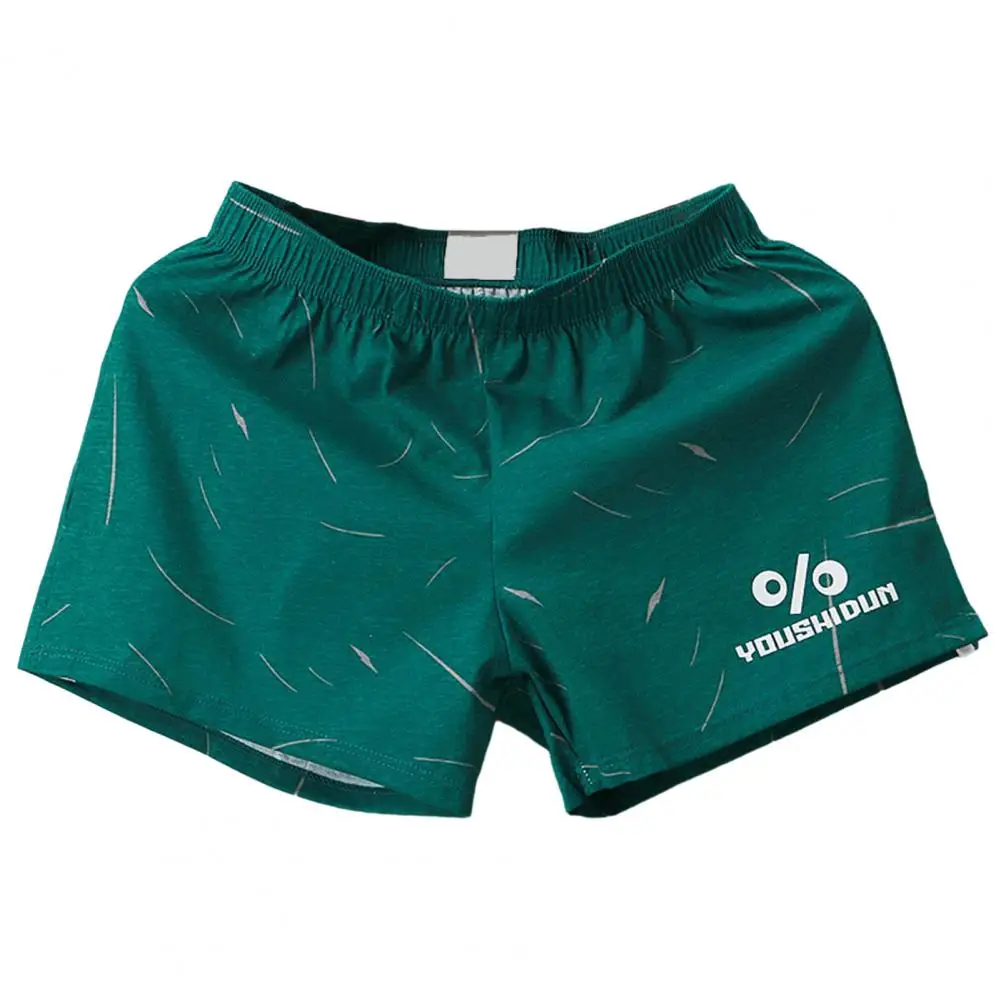 Home Lounge Pants Comfortable Men's Homewear Boxer Shorts with Elastic Waist Soft Breathable Fabric Loose Fit for Sleep Bedroom