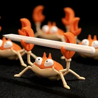 A New Creative Crab Pen Holder in the Shape of a Weightlifting Crab, a Gift Stationery Item Suitable for Home Exhibitions, Parties, Store Windows, Offices, Tables, Etc., and Is Perfect for Offices, Homes, Parties, and Family Exhibitions, as Well as Party Gifts | Fun Design | 3