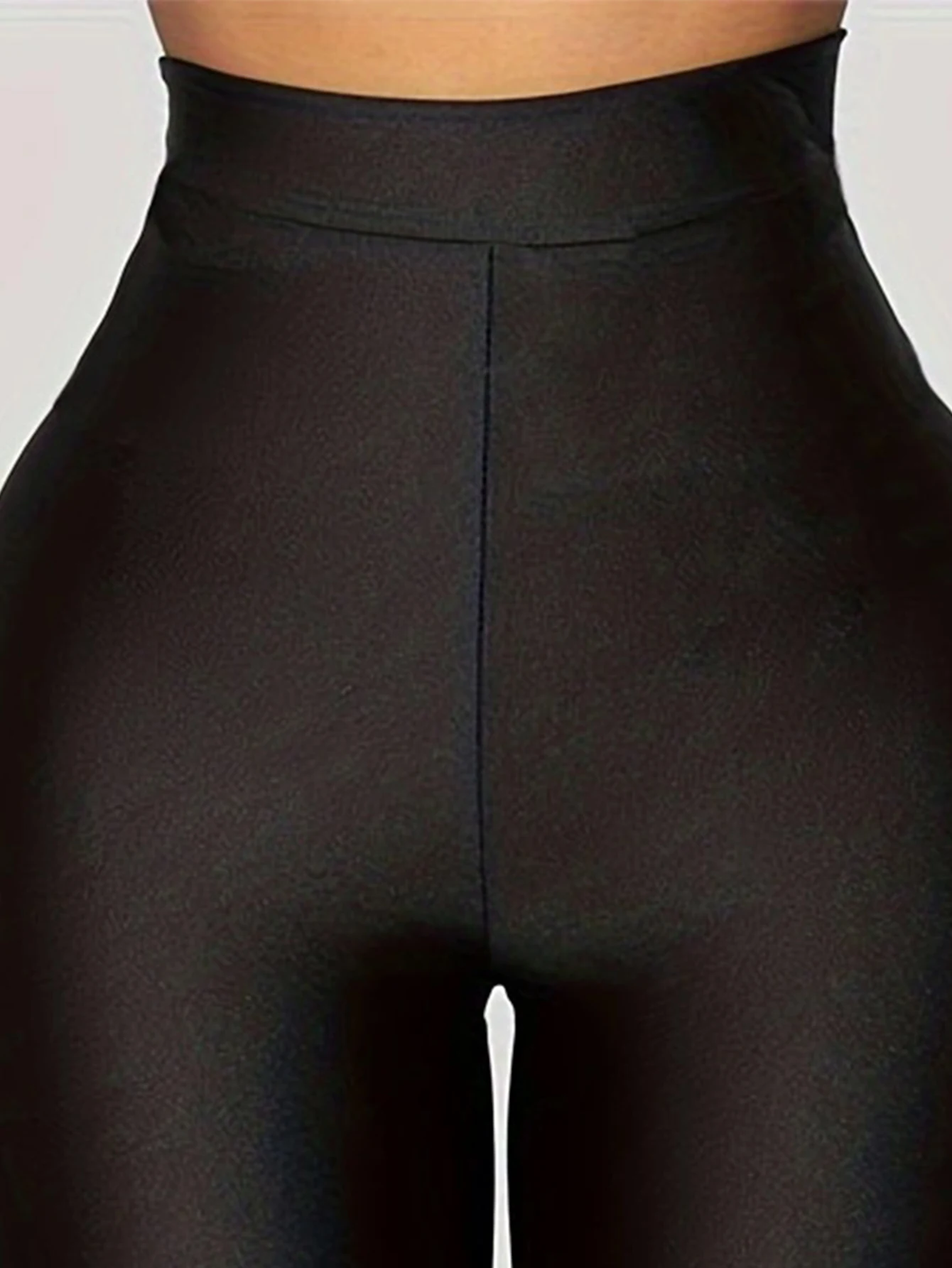 Explosive Women’s Nylon Has Bright Size Black Glow-in-the-dark Leggings High Stretch Solid Color Plus Size Nine-point Pants Best Sellers In Women's Clothing