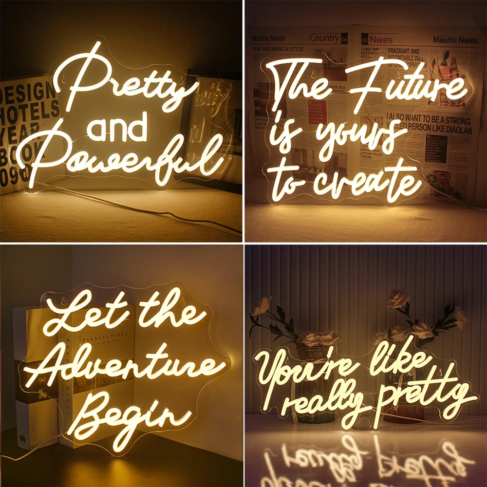 Pretty And Powerful Neon Sign Warm Letter Led Light For Home Wall Decor Bedroom Wall Art Logo Party Supplies Birthday Gifts