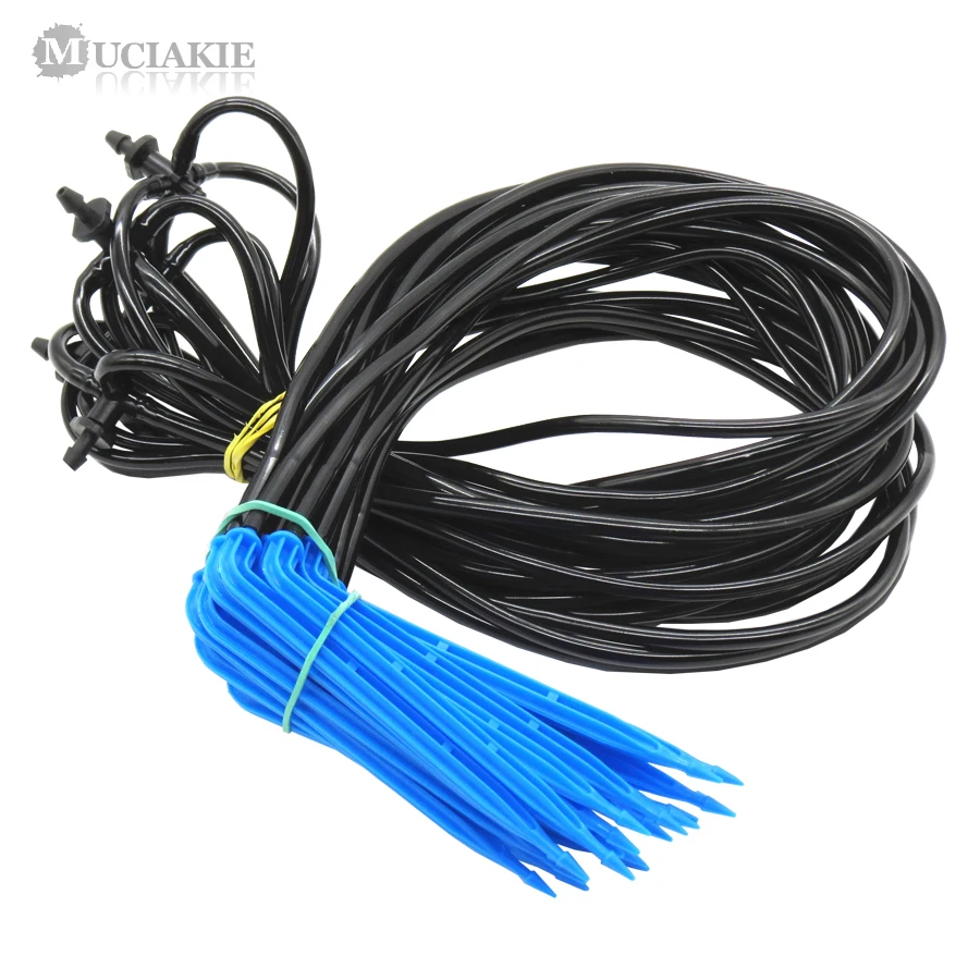 

MUCIAKIE 20 шт. капельная стрелка автоматический полив четырех веток изогнутая стрела капельная микро капельная искусственная сад для растений