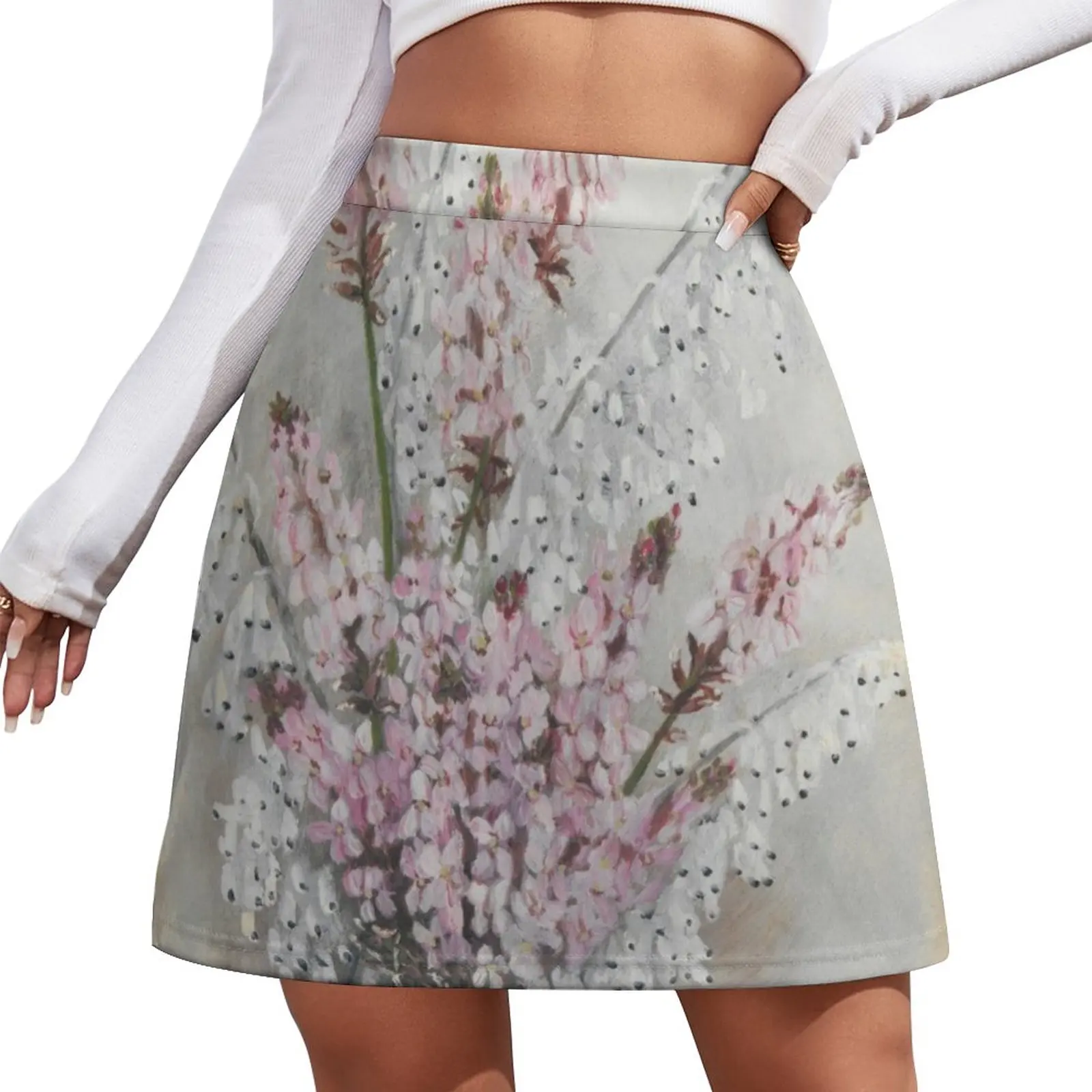 Western Australia wild flower Smokebush - Stylidium conospermum State Library of Western Australia Mini Skirt clothes for women