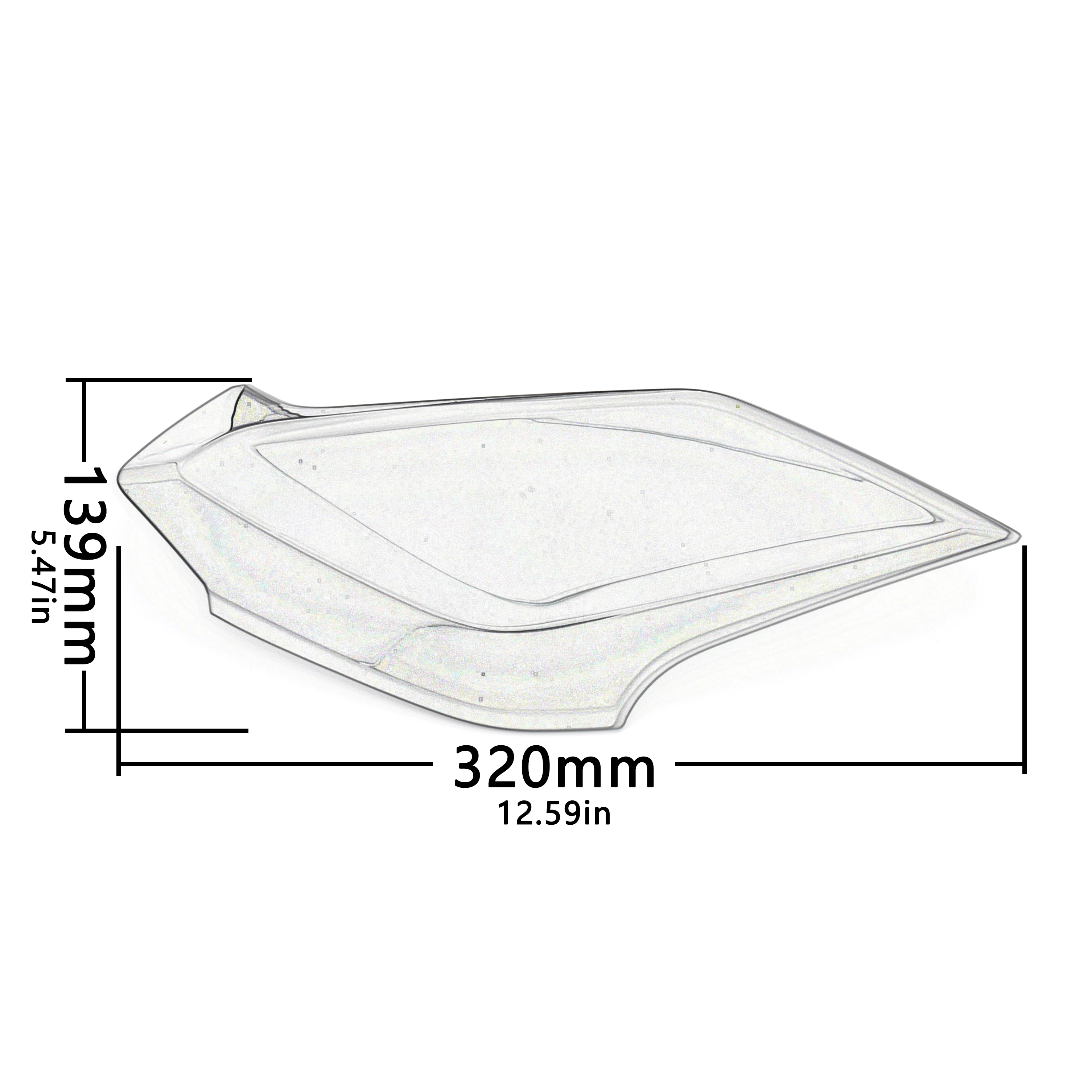 Motorcycles Wind Deflector Left Right Cowl Spoiler Flank For BMW K1600B/GT/GTL/GA 2011- Bright Black