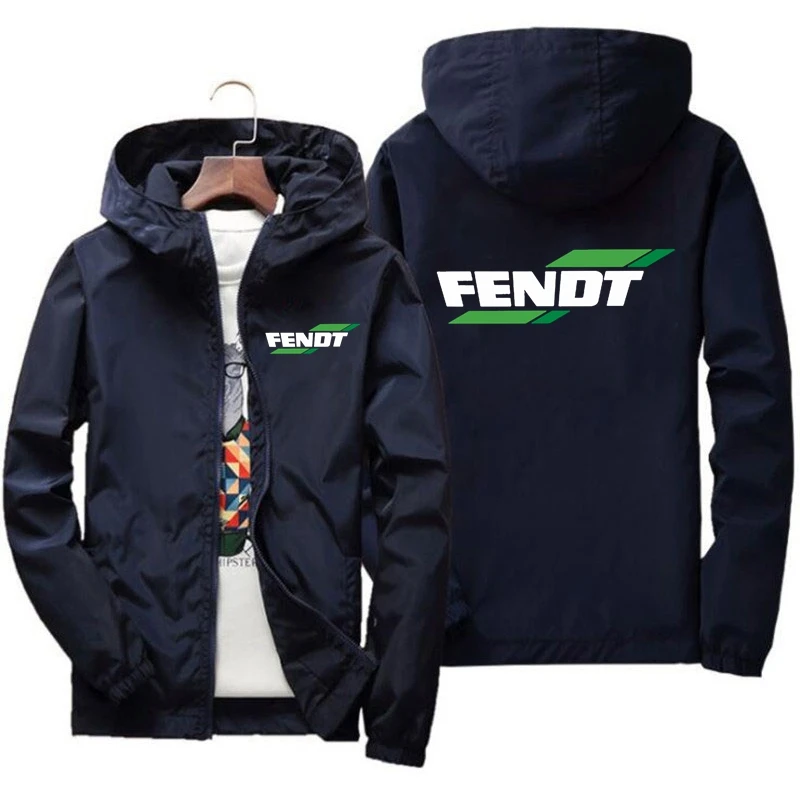 Fendt 남성용 스포츠 재킷, 캐주얼 지퍼 가죽 코트, 운동복 패션 재킷, 2022 용수철 가을