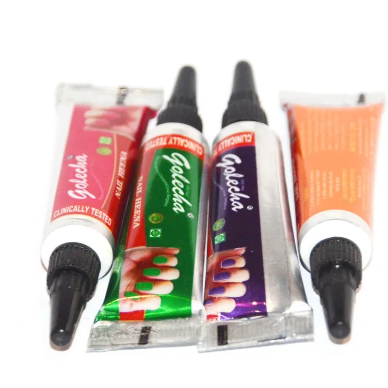 5g Indian Henna Paste Body Art,Mehndi Colored Henna Muslim Nail Polish Paste Cones For Islamic Natural Nail Art 1pc