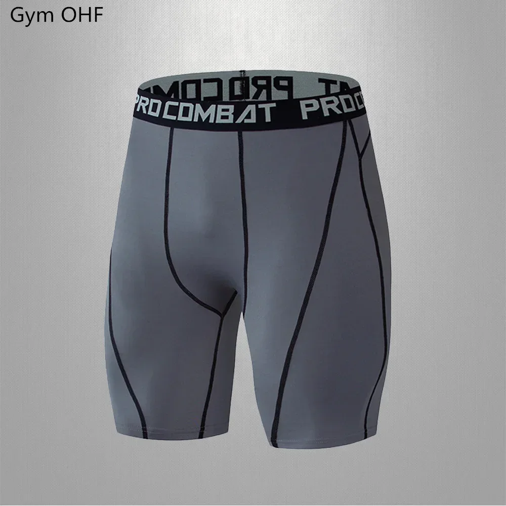 Men Sport Shorts Fitness Elastic Compression Tights Quick Drying Running Training Fitness Stretch Short Pants Men Fishing Shorts fishing shorts