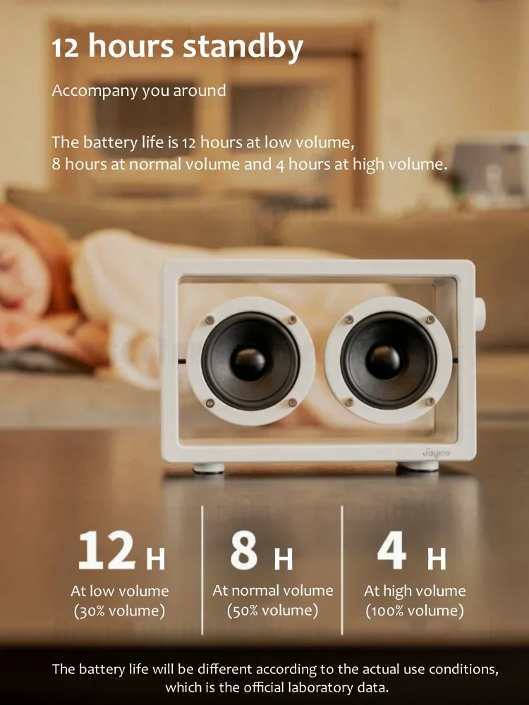 

Computer Speakers Mini Transparent Portable Audio Wireless Bluetooth Speakers Home Desktop Subwoofer Outdoor Gift