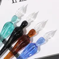 1PC Handmade Calligraphy Signature Writing Fountain Pen Painting Supplies Filling Ink Glass Dip Pen 2